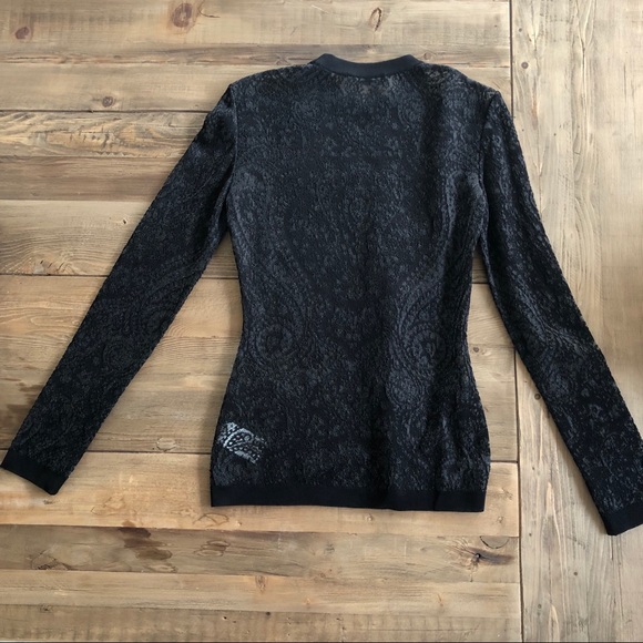 BALMAIN LACE LONG SLEEVE TOP - Picture 4 of 4